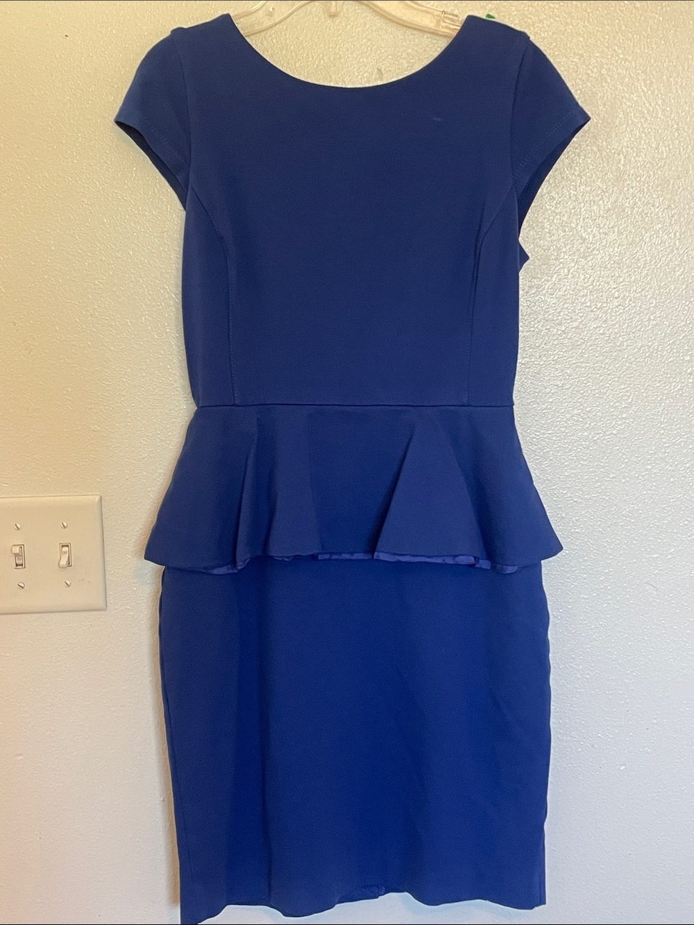 Banana Republic Royal Blue Peplum Midi Dress